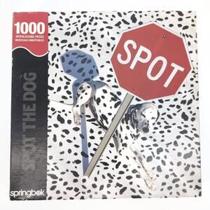 An Authentic Springbok 1000 Interlocking Piece "Spot The Dog" Jigsaw Puzzle -GUC